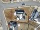 Aerial view of home with a brown lawn and some snow on the roof at 1801 Heirloom Dr., Conway, SC 29527