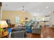 Spacious living room featuring hardwood floors, an open layout, and great natural light at 182 Minnow Dr., Pawleys Island, SC 29585