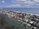 Aerial view of home in a coastal community near the beach with private docks at 342 Dogwood Dr. S, Murrells Inlet, SC 29576