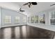 Bright sunroom featuring lots of windows and ceiling fans at 425 Retriever Ct., Murrells Inlet, SC 29576