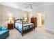 Comfortable main bedroom with a bed and access to the ensuite bathroom at 4413 Bed Straw Ct., Murrells Inlet, SC 29576