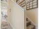 Hallway with stairs, decor, and luxury vinyl plank flooring leads to dining area at 4502 Little River Inn Ln. # 2507, Little River, SC 29566