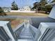 View looking down the back stairs at 4601 Lewis St., North Myrtle Beach, SC 29582