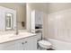 Bathroom with a white vanity, medicine cabinet and a tub and shower combination at 4872 Dahlia Ct. # 202, Myrtle Beach, SC 29577