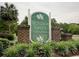 Windsor Green community sign at Waterford Plantation with lush landscaping at 4905 Britewater Ct. # 202, Myrtle Beach, SC 29579