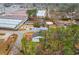 Aerial view of the property showing proximity to storage units and neighborhood homes at 5002 Watergate Dr., Myrtle Beach, SC 29588