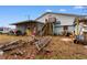 The backyard includes a shed with a stairway and other buildings at 5002 Watergate Dr., Myrtle Beach, SC 29588