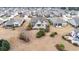 An aerial view shows a home with a backyard surrounded by meticulously landscaped yard in a residential neighborhood at 5230 Piemonte Ln., Myrtle Beach, SC 29579