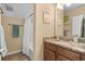 Bathroom features granite countertops, wood cabinets, a shower and tub combo at 709 Shell Creek Circle # 709, North Myrtle Beach, SC 29582