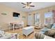 Comfortable living room features stylish furnishings, a dining area, and ample natural light at 709 Shell Creek Circle # 709, North Myrtle Beach, SC 29582