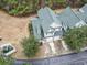 Aerial view of townhouses showing roof detail and landscaping at 759 Painted Bunting Ct. # A, Murrells Inlet, SC 29576