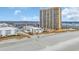 Aerial view of condo buildings near the beach and ocean at 9620 Shore Dr. # C101, Myrtle Beach, SC 29572