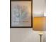 Myrtle Beach map art on the wall next to a lamp at 9620 Shore Dr. # C101, Myrtle Beach, SC 29572