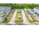 Aerial shot of community boat storage featuring multiple boats and trailers at 131 Waypoint Ridge Ave. # Q-14, Little River, SC 29566