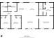 Detailed floor plan showcasing layout of bedrooms, bathrooms, kitchen, and living spaces at 1310 Rabbit Ln., Conway, SC 29526