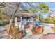 Gazebo features outdoor dining area with built-in grill overlooking the pool at 1800 Glenns Bay Rd., Surfside Beach, SC 29575