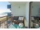 Charming balcony with comfortable seating and ocean view at 2001 S Ocean Blvd. # 405, Myrtle Beach, SC 29577