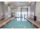 Well-maintained indoor pool with clear water, marked depths, and visible safety guidelines, ensuring a secure swim at 2001 S Ocean Blvd. # 405, Myrtle Beach, SC 29577