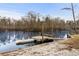 Scenic lake view with dock and boat ready for relaxing day at 202 Cypress Knee Ct., Conway, SC 29526