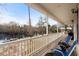 Spacious porch overlooking the calm river providing scenic views at 202 Cypress Knee Ct., Conway, SC 29526