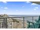 Balcony view from condo overlooking the beach and ocean at 2301 S Ocean Blvd. # 1401, North Myrtle Beach, SC 29582