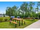 A picnic area offers tables and grills for outdoor gatherings and cookouts at 242 Timber Oaks Dr., Myrtle Beach, SC 29588