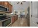 Kitchen featuring stainless steel appliances and granite countertops at 302 Camrose Way, Myrtle Beach, SC 29588