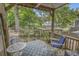 Charming back deck overlooks a scenic pond with a fountain, ideal for relaxation and nature watching at 3866 Highway 17 Business # C- 9, Murrells Inlet, SC 29576