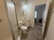 A bathroom featuring a shower, toilet, and granite vanity at 3955 Gladiola Ct. # 301, Myrtle Beach, SC 29588