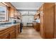 Traditional kitchen featuring wood cabinets, and a stainless steel range at 410 Martin St., Mullins, SC 29574