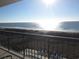 Breathtaking beach view from the private balcony, perfect for relaxing and enjoying the coastal scenery at 4111 Ocean Blvd. S # 402, North Myrtle Beach, SC 29582