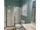 Bathroom featuring a glass-enclosed shower and modern fixtures at 422 Cassian Way, Myrtle Beach, SC 29588