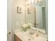 Well-lit bathroom featuring a vanity with sink and a large mirror at 4220 Coquina Harbour Dr. # B-12, Little River, SC 29566