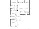 Layout of the floor plan of the house showcasing the location of each room at 453 Rycola Circle, Surfside Beach, SC 29575