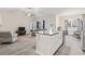 Beautiful open concept living space featuring a kitchen island and granite countertops at 453 Rycola Circle, Surfside Beach, SC 29575