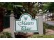 Masters Place community sign surrounded by trees and bushes at 48 Twelve Oaks Dr. # 2, Pawleys Island, SC 29585