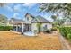 Spacious backyard featuring a covered patio, small garden, and plenty of space for entertaining at 602 Sea Vista Ln., North Myrtle Beach, SC 29582