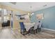 Dining area with elegant table setting and an open floor plan with stylish flooring at 651 Riverward Dr. # 651, Myrtle Beach, SC 29588