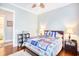 Comfortable bedroom featuring a ceiling fan and neutral color palette at 843 Howard Ave., Myrtle Beach, SC 29577