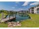 Pond with community pier offers relaxing outdoor space and water views at 901 West Port Dr. # 1807, North Myrtle Beach, SC 29582