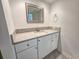 Bathroom featuring vanity with neutral countertop, undermount sink, and framed mirror at 9650 Shore Dr. # 706, Myrtle Beach, SC 29572