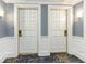 Hallway with two doors and decorative lighting at 9994 Beach Club Dr. # 1601, Myrtle Beach, SC 29572