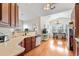 Kitchen featuring wood cabinets, stainless steel appliances, and eating area at 10-1 Rattan Circle # 1, Pawleys Island, SC 29585