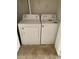 Convenient laundry room with white washer and dryer units at 1025 Carolina Rd. # L-1, Conway, SC 29526