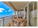 A nice furnished balcony with beautiful views of the sky at 1819 Ocean Blvd. N # 1403, North Myrtle Beach, SC 29582