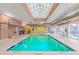 Indoor pool with a glass ceiling that offers an abundance of natural light at 1819 Ocean Blvd. N # 1403, North Myrtle Beach, SC 29582