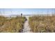 Sandy path through grassy dunes leading to the beach at 2402 N Ocean Blvd., North Myrtle Beach, SC 29582