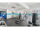 A well-equipped gym features modern exercise machines, weights, and a vending machine at 2701 S Ocean Blvd. # 1009, North Myrtle Beach, SC 29582