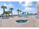 Outdoor pool deck with lounge chairs, a jacuzzi, and ocean views at 2701 S Ocean Blvd. # 1009, North Myrtle Beach, SC 29582