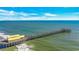 Expansive aerial view of Apache Pier stretching over the ocean in Myrtle Beach at 299 Lake Arrowhead Rd., Myrtle Beach, SC 29572